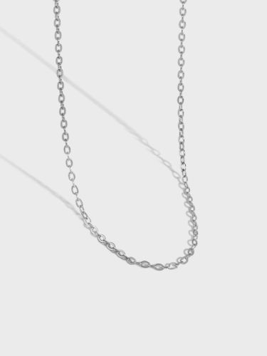 925 Sterling Silver Irregular Minimalist Cable Chain
