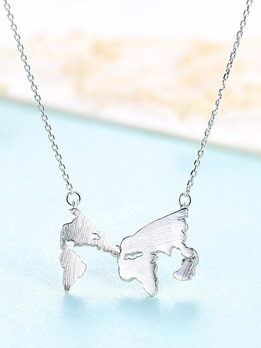 925 Sterling Silver With smooth personality Irregular Necklaces