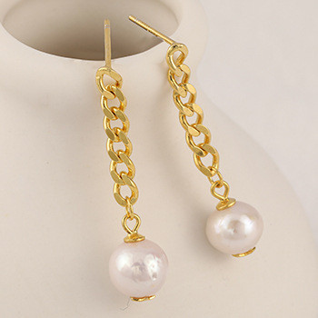 Silver Earrings S925 Baroque Pearl Drop and Dangle Earrings
