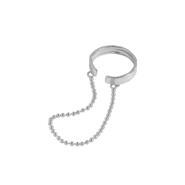 925 Sterling Silver Cold Temperament Chain Irregular Minimalist Rings