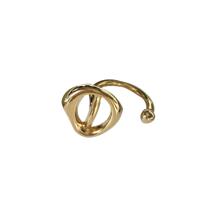 Ring Women Niche Design Circle Fashion Retro Simple Versatile Index Finger Adjustable Open Ring