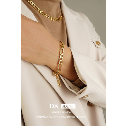 Bracelet Women'S Flat Chain Decoration Simple Fashion Niche Design Flow Versatile Hand Accessories