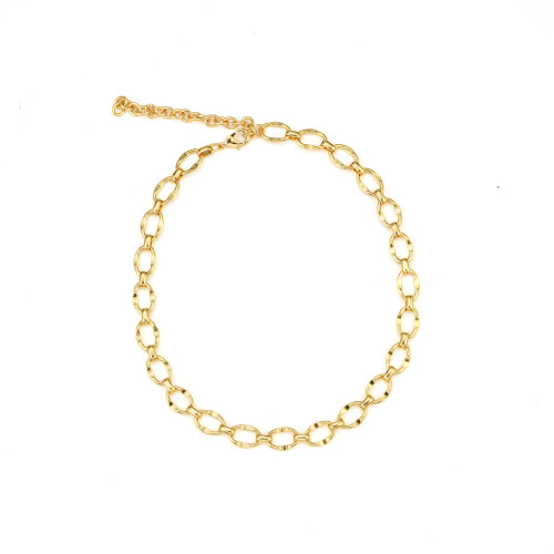 Simple Necklace Women'S Light Luxury Niche Design 18K Gold Plated Summer Cool Style Collarbone Chain