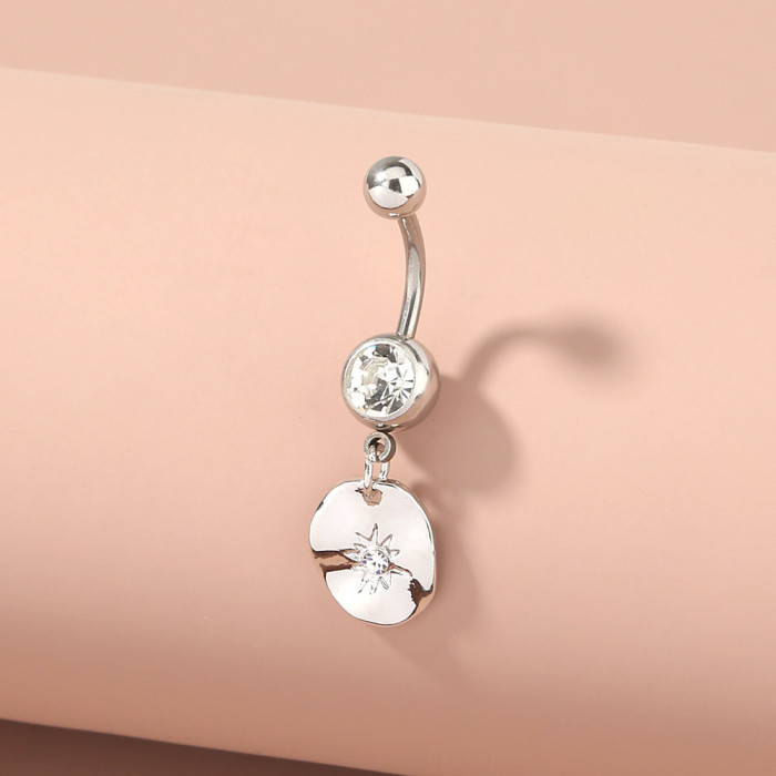 Jewelry Tianmang Star Round Brand Pendant Navel Nail Piercing Jewelry Sex Goddess Navel Ring