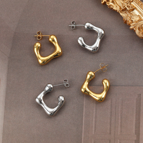 Earrings Women Fashion Fashion Geometric Earrings 925 Silver Needle Simple Style Versatile Earrings