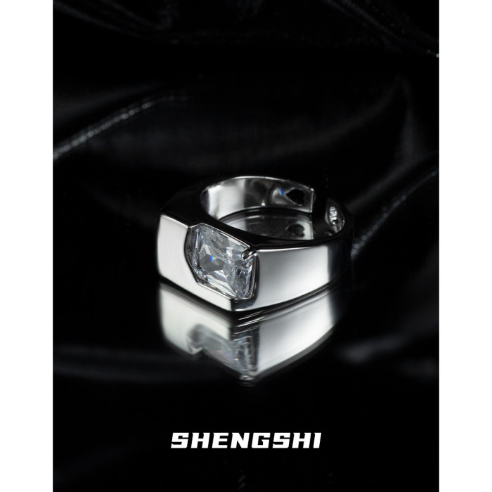 Unique Designer Style Simple, Neutral And Luxurious Zircon Open Ring Women's Ring Does Not Fade