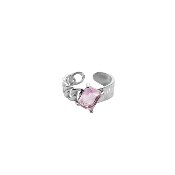Women's Rings Unique Designer Is A Simple Pink Pink Diamond Luxury Adjustable Suit