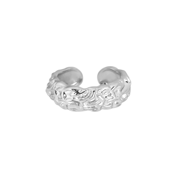 Women's Ring Is Unique Designer Style Simple Irregular Texture Flow Adjustable Index Finger Ring