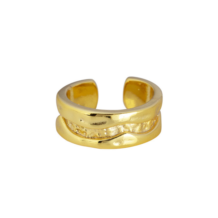 Women's Ring Is Unique Designer Style Simple River Pattern, Fashionable And Non Fading Index Finger Ring