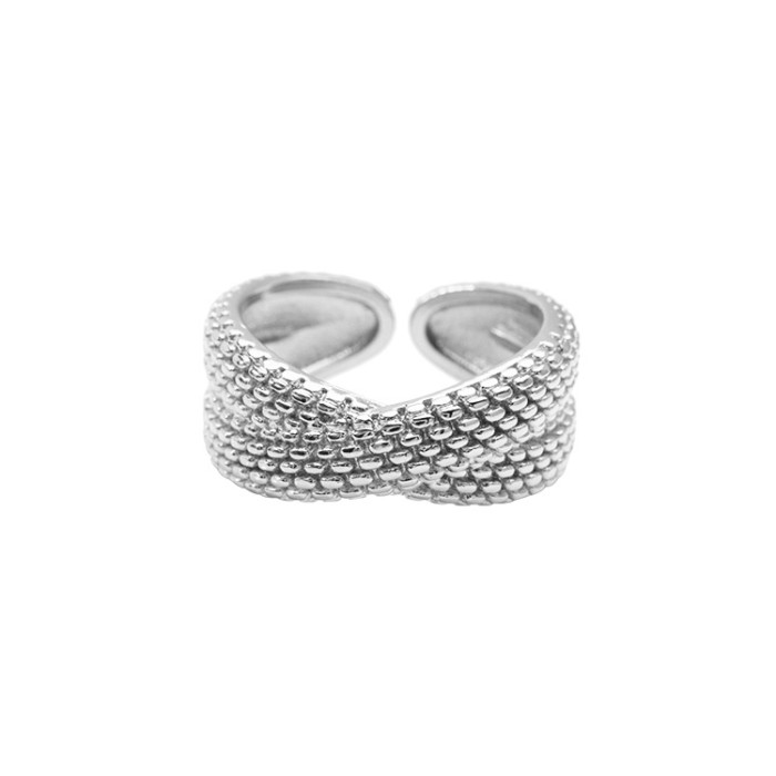 Women's Ring Unique Designer Simple Cross Chain Men's And Women's Open Index Finger Ring