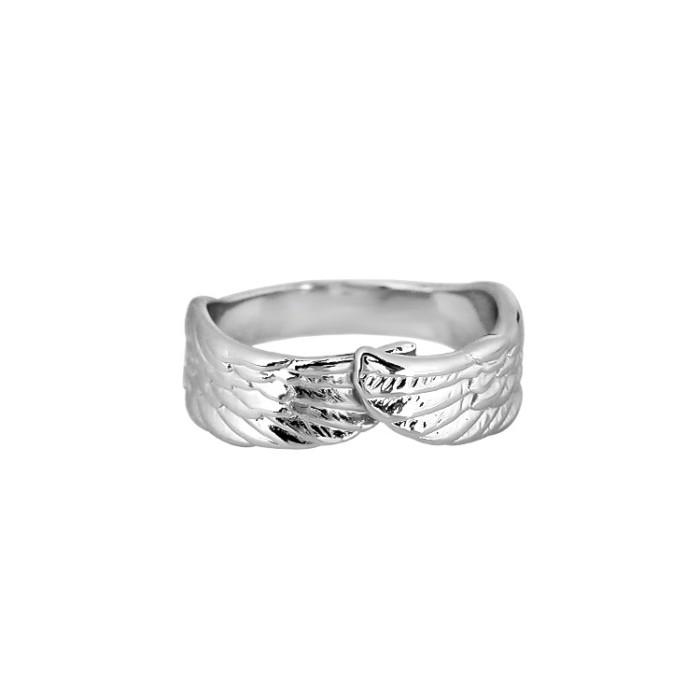 Unique Designer Female Ring Simple Wings Angel Wings Flow Open Index Finger Ring