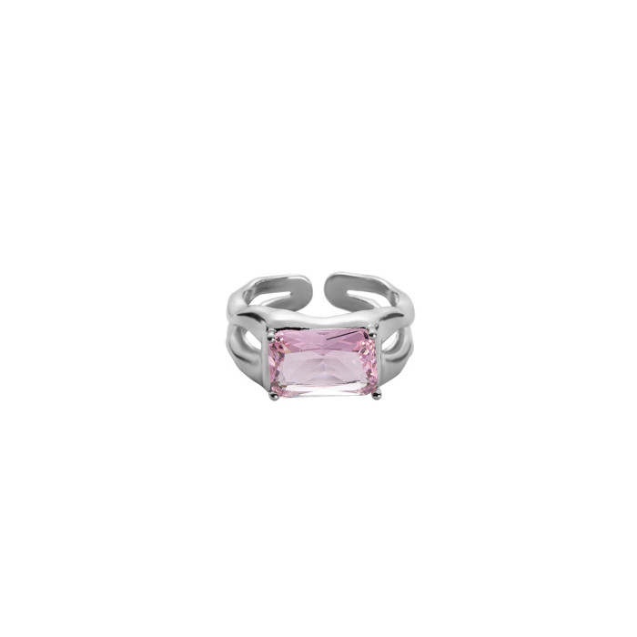 Women's Rings Unique Designer Is A Simple Pink Pink Diamond Luxury Adjustable Suit