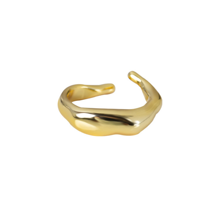 Women's Ring Unique Designer Style Simple Irregular Geometric Smooth Adjustable Index Finger Ring