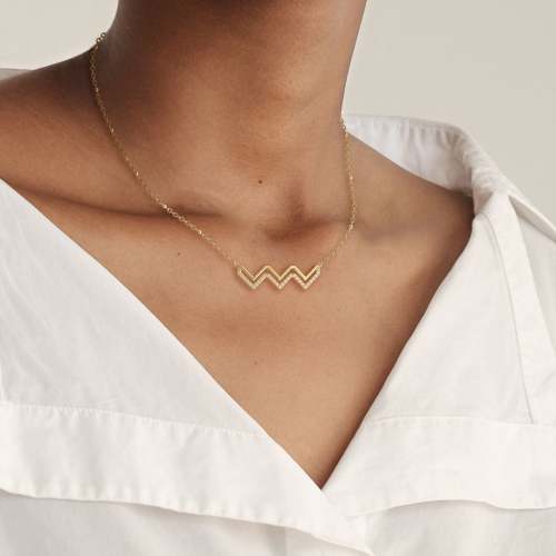 Highs And Lows Wave Necklace