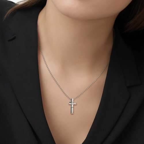 Modern Cross Amulet Pendant Necklace