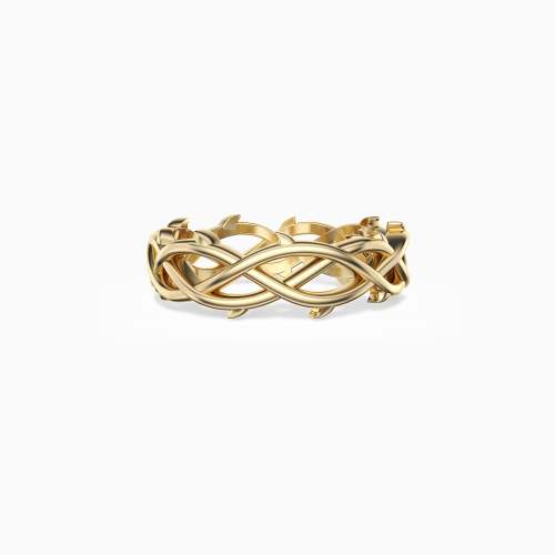 Hollow Crown of Thorns Wrapped Ring