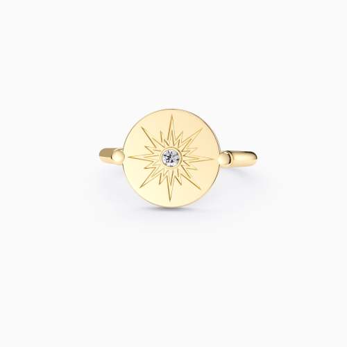 'Believe In Your Own Magic' Starset with Moonstone Signet Pinky ring