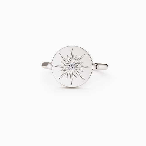 'Believe In Your Own Magic' Starset with Moonstone Signet Pinky ring