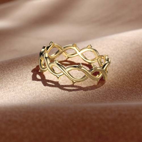 Gold Vermeil Crown of Thorns Ring
