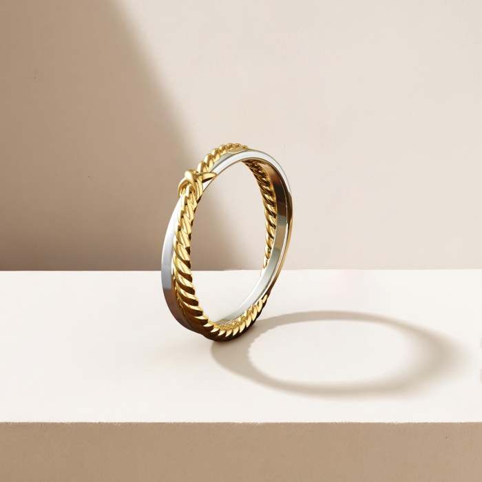 X Cord Band Ring