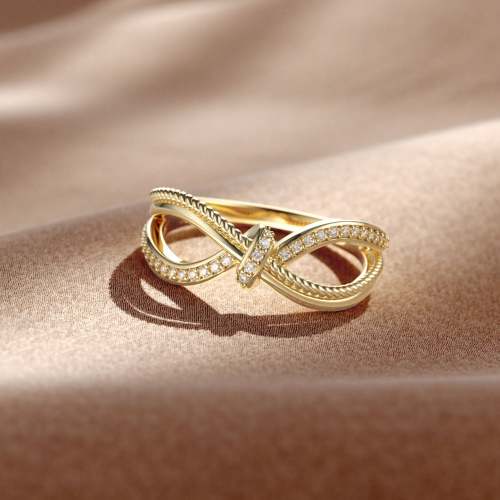 Infinity Three Strands Knot Ring