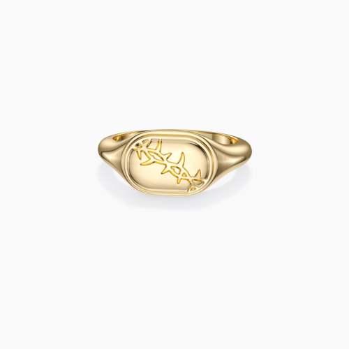 Crown of Thorns Signet Ring