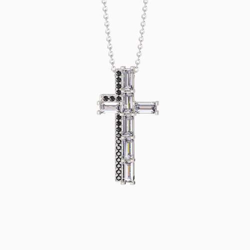 Modern Cross Amulet Pendant Necklace