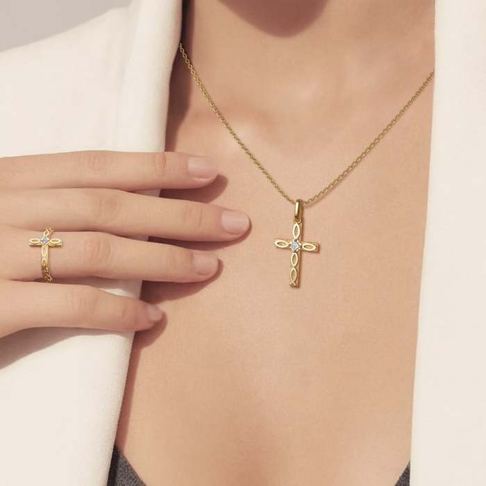Faith Ichthys Cross Protection Pendant Necklace