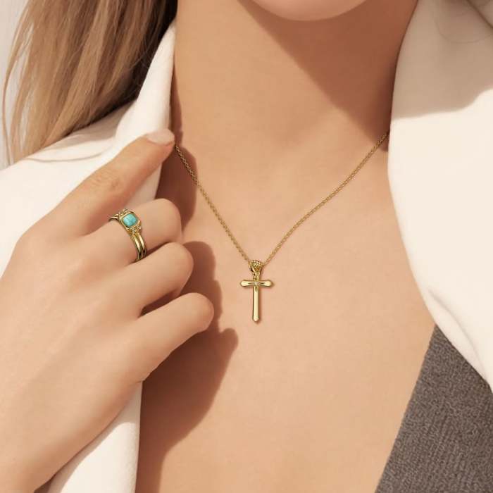 Fortitude Cross Pendant Necklace