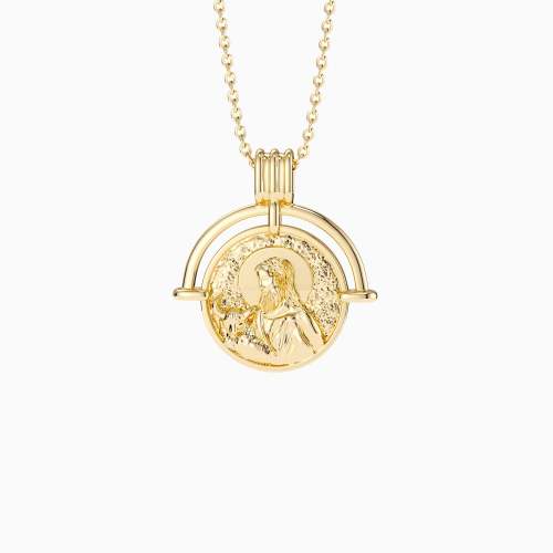 Sacred Jesus Coin Pendant Necklace