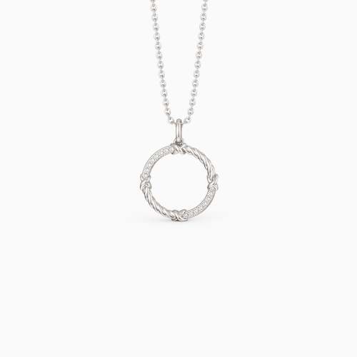 Rope Circle Pendant Necklace