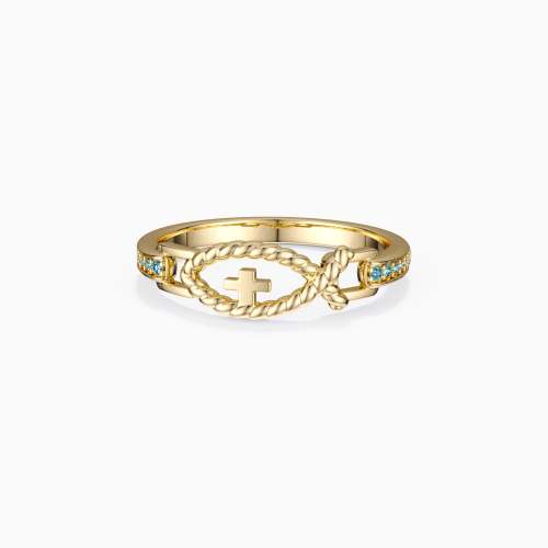 Hollow Cord Ichthys Ring
