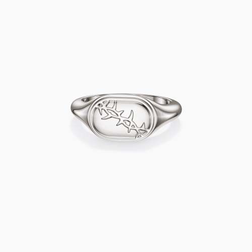 Crown of Thorns Signet Ring