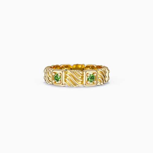 Pavé Solitaire Band Ring