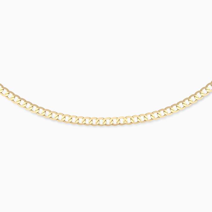 Thin Curb Link Chain Necklace