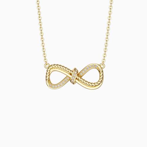 Infinity Three Strands Knot Necklace