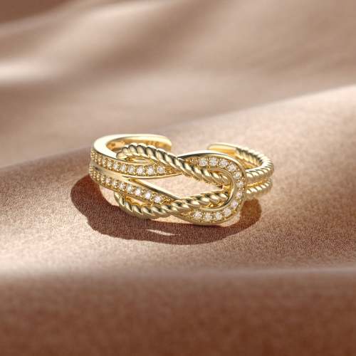 Two Strands Knot Ring