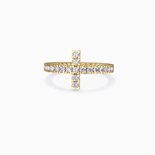 Pavé Cross Stack Ring