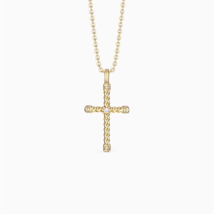 Zircon Cross Necklace