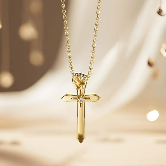 Fortitude Cross Pendant Necklace