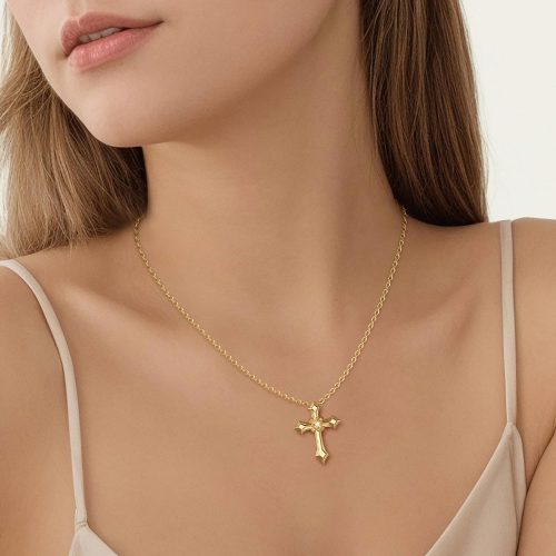 Gothic Cross Amulet Pendant Necklace