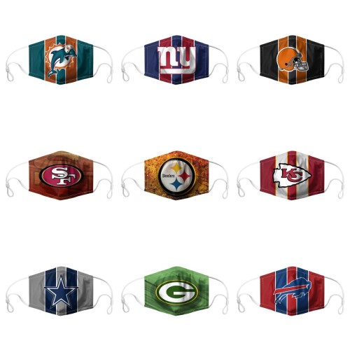 Football Dust-Proof Replaceable Filters Washable Face Masks