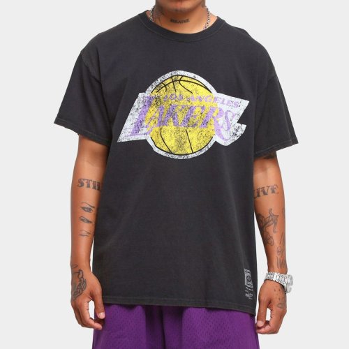 Los Angeles Lakers Unisex Oversized Logo Vintage T-Shirt (#U85)