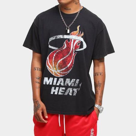 Miami Heat Unisex Oversized Logo Vintage T-Shirt (#U89)