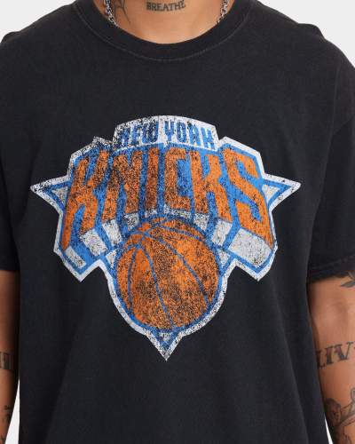 New York Knicks Unisex Oversized Logo Vintage T-Shirt (#U72)