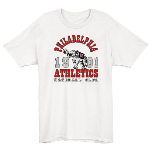 Philadelphia Athletics 1901 Vintage Baseball T-Shirt(#0A98）