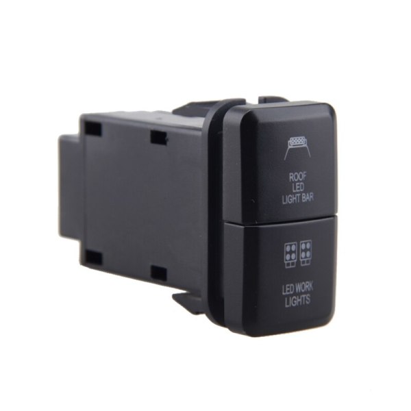 N-BEST 39X21MM oem style dual dash light push button switch for Toyota Landcruiser, Prado, Hilux, RAV4, Fortuner, Camry, Corolla, Tacomo, Tundra, Kluger