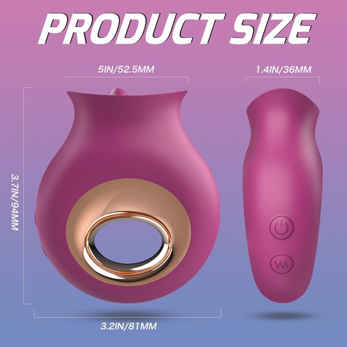 PHANXY 2 in 1 Licking & Vibrating Nipples Clitoral Stimulator with 9 modes for Quick Orgasm