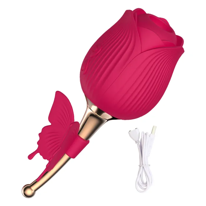 2021 Rose Flower Clitoral Sucking Vibrator G-Spot Vibrator Clit Stimulator Vagina Pussy Massager Adult Sex Toys for Women Orgasm