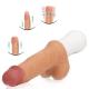 10 Vibrating 6 Telescopic Modes Lifelike Thrusting Vibrating Silicone Realistic Dildo